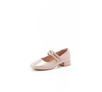 Damart - Buckle Detail Mary Jane Shoe, Cream Tan, 3