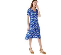 Damart Climatyl Short Sleeved T-Shirt Underwear V Neck Women - 18 Blue