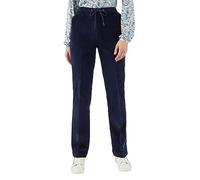 Damart Cord Rugby Trousers Women Straight On The Waistline - 14 Blue