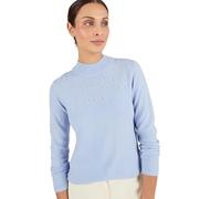 Damart - Jumper with Pearls, Mid Blue, 14/16