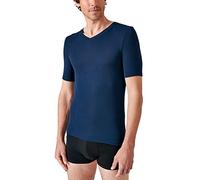Damart Men's T-Shirt Col V Manches Courtes Fine Côte Thermolact T-Shirt