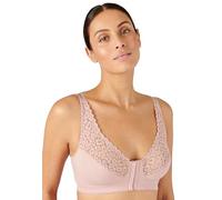 Damart Non-wired Open-front Bra Women Corsetry Pink