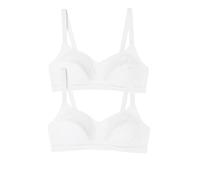 Damart - Pack of 2 Support Bras, White, 38