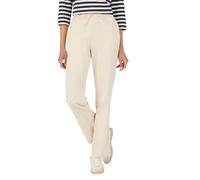 Damart - Pull-on Cotton Trousers, Barley, 29 inches Beige