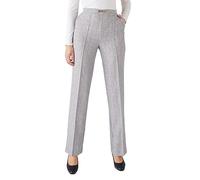 Damart Pull-on Trousers Women Straight On The Waistline Grey