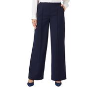Damart - Pull-on Wide-Leg Trousers, Navy, 29 inches