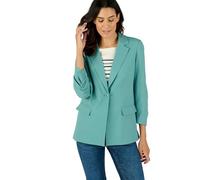 Damart - Ruched Sleeve Tailored Jacket, Sage, 24