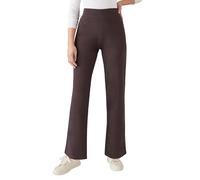 Damart - Secret Stretch Pull on Wide Leg Trouser, Chocolate, 25 inches