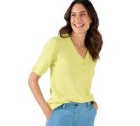 Damart Short Sleeved Sweater Women Tunisian Collar