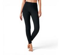 Damart Thermal Intense Warmth Brushed Rib Leggings - Women's Close-Fit Base Layer, 95Cm (37In) Black
