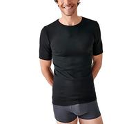 Damart Men's T-Shirt Manches Courtes Maille Classique Thermolac Thermal Top, Black, M