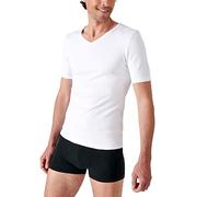 Damart Men's T-Shirt Col V Manches Courtes Maille Classique The Thermal Top, Blanc (Blanc), XL