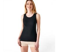 Damart Thermolactyl Medium-Warmth Sleeveless Thermal Vest - 50% Polyester 50% Acrylic, Longer Length, Black