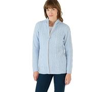 Damart - Toasty Thermal Zip Cardigan, Powder Blue, 10/12