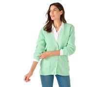 Damart - Waffle Cardigan, Mint Green, 10/12