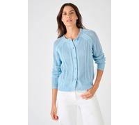 Damart Women's Airy Lightweight Cotton Summer Cardigan in Blue | Size: 26-28 Damart Blue 26-28