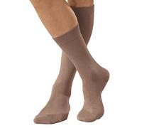 Damart Women's Chaussettes Polaire Thermolactyl Fleece Socks, Taupe, Normal