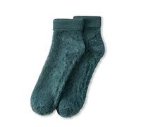 Damart Women's Chaussettes Thermolactyl Reversible Bed Socks, Emerald Green, 39