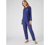 Damart Women's Comfortable Pull-On Cotton Pyjamas for Ultimate Relaxation in Midnight | Size: XL Damart Midnight XL