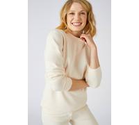 Damart Women's Cotton-Rich Round Neck Sweatshirt - Comfortable & Versatile in Cream | Size: 10-12 Damart Cream 10-12