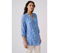 Damart Women's Floral Print Blouse in Blue | Size: 12 Damart Blue 12