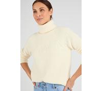 Damart Women's Relaxed Thermal Jacquard Roll-Neck Jumper - Warm & Comfortable in Ivory | Size: 26-28 Damart Ivory 26-28