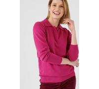 Damart Women's Soft & Lightweight Everyday Polo Collar Jumper in Fuchsia | Size: 18-20 Damart Fuchsia 18-20