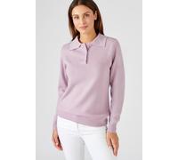 Damart Women's Soft & Lightweight Everyday Polo Collar Jumper in Lavender | Size: 14-16 Damart Lavender 14-16