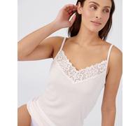 Damart Women's Soft lightweight Thermal Lace Trim Vest For Cosy Everyday Comfort in Light Pink | Size: Large Damart Light Pink L