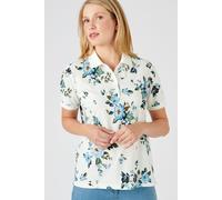 Damart Women's Stretch Piqué Polo - Short Sleeve in Soft White | Size: 18-20 Damart Soft White 18-20