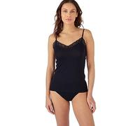 Damart Women's Caraco Dentelle Thermolactyl Sensitive Cami Shirt, Black, L