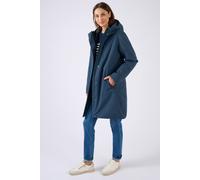Damart Women's Warm & Weather-Resistant Thermal Waterproof Hooded Parka Coat in Navy | Size: 10-12 Damart Navy 10-12