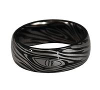 Damascus Tungsten LDS CTR Ring by Ringmasters | Choose the Right Faith Ring | Keepsake LDS Jewelry, Tungsten, not_known