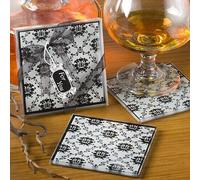 Damask Design Coaster Set