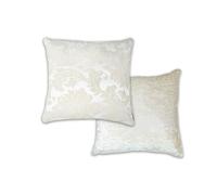 Emma Barclay Damask - Luxury Chenille Jacquard Cushion Cover in Coffee - 17x17 (43x43cm)