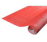 Damask paper disposable tablecloth in roll 25 M long X 1.18 M wide - Damask paper with a chic and classic universal pattern - red (bright)