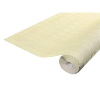 Damask paper disposable tablecloth in roll 6 M long X 1.18 M wide - Damask paper with a chic and classic universal pattern - Box of 12 rolls - ivory (pastel)