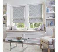 Damask Room Darkening Cordless Roman Shade