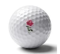 Damask Rose Golf Balls Rubber Practice for Training for Backyard Beginner