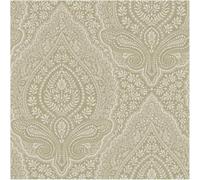 Damask Wallpaper Taupe Beige Floral Paste The Wall Textured Vinyl 10m Roll