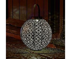 Damasque Solar Lantern by Smart Solar - metal, garden, summer, patio, lighting,