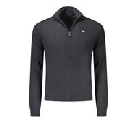 Black Fabric Men's Pullover Jumper - male - Napapijri - Cardigans - Black - S - Knitwear S