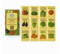 Damavandpro Vegetable Seed Pack 12 Varieties Grow Your Own Plants Carrot Lettuce Onion Gift Box