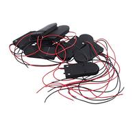 Damavat 10 PCS ON/OFF Switch 2 x 3V CR2032 Cell Button Battery Holder for LED
