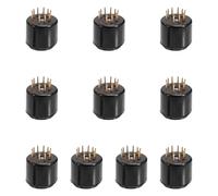Damavat 10PCS 9Pin Tube Socket Test Saver for 6DJ8 12AX7 ECC83 12AU7 ECC82 EF86 6922 5670 Audio Amplifier