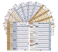 Damavat 12 Expense Budget Sheets, Money Organizer for A6 Budget Binder -for Cash & Ledger Book, for Wallet, Budget Planner