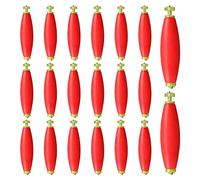 Damavat 20 Pieces Fishing Bobbers Weighted Foam Snap on Float Weighted Bobbers for Fishing Tackle Accessories Fishing Supplies