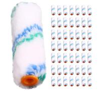 Damavat 50PCS 4inch 100mm Profesional Wall Paint Roller Set Mini Roller Paint Coating Edger Painting Rolling Brush for Wall