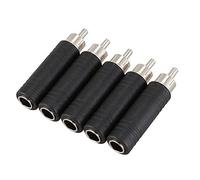 Damavat 5x 6.35mm 1/4 inch Mono Female Jack to Male Plug Audio Adapter Cable Converter