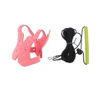 Damavat Flying Bird Harness and Leash for Parrot Pigeon Anti-Bite Traction Rope Straps Adjustable Outdoor Carrying Bird Training Red